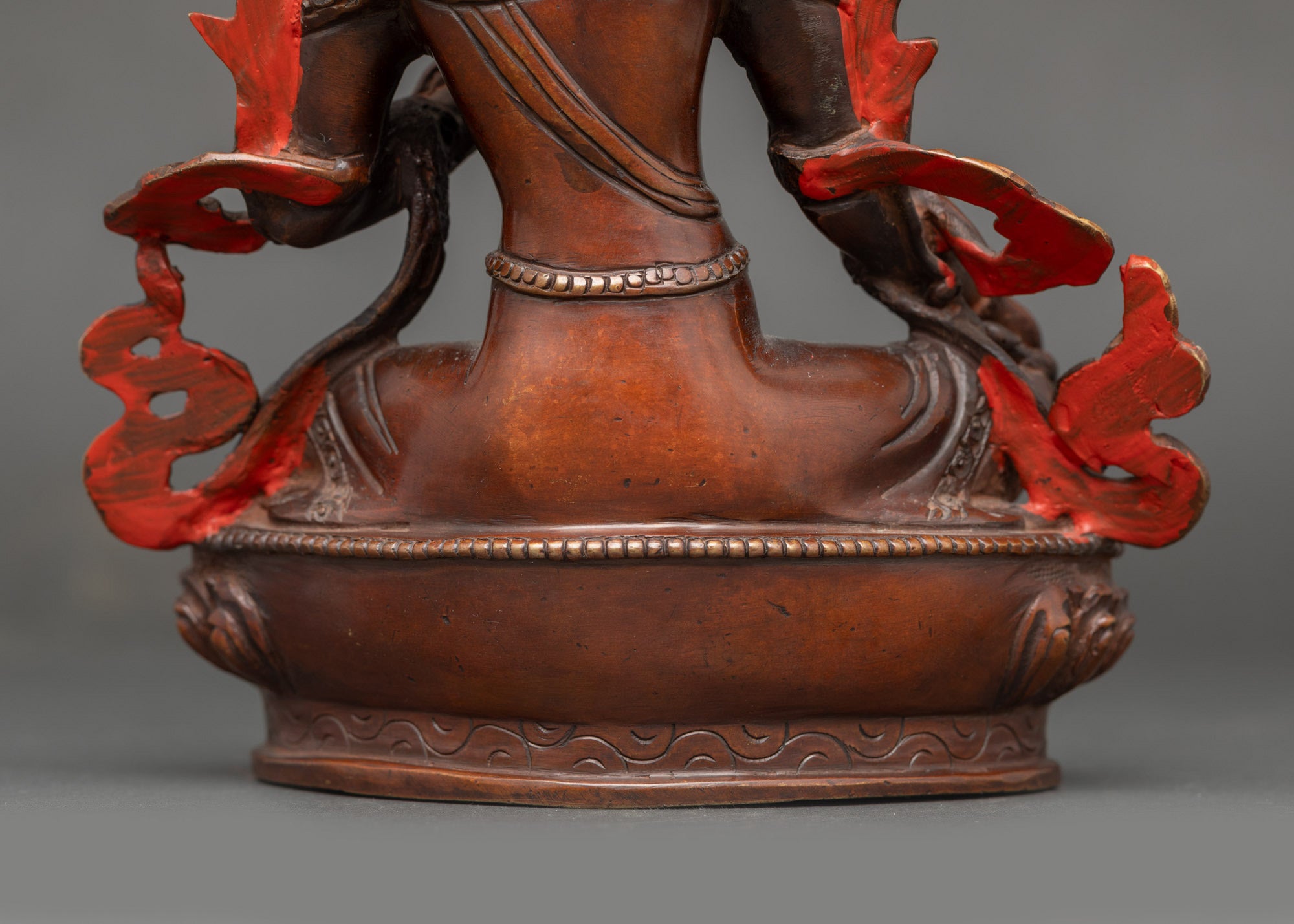 Oxidized Statue of Green Tara for Spiritual Blessing
