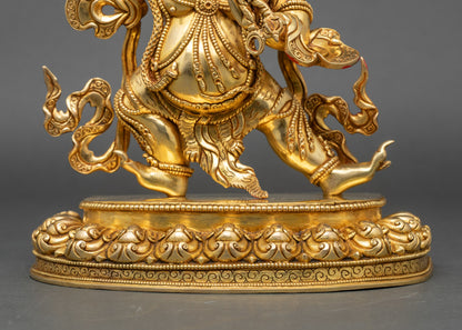 Premium Wrathful Vajrapani Statue | Tibetan Buddhist Deity of Thunder