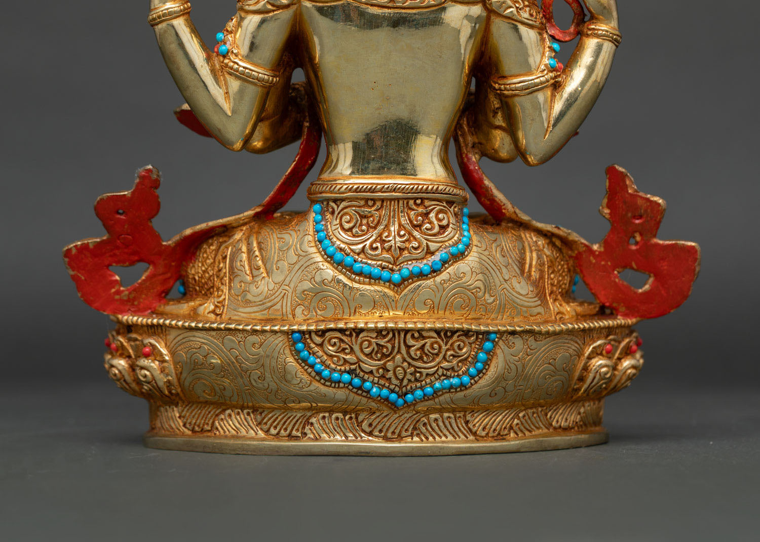 Compassion Deity Chenrezig Statue | Traditional Buddhist Art Nepal
