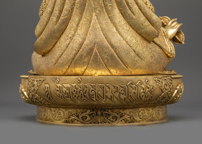 Guru Rinpoche Statue from Nepal | Lost-Wax Casted Buddhist Artwork