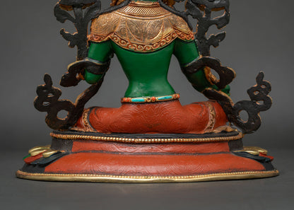 Green Tara Statue | Buddhist Altar & Meditation Decor