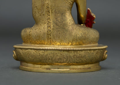 Bhaisajyaguru Buddha Statue | Copper Buddhist Artwork
