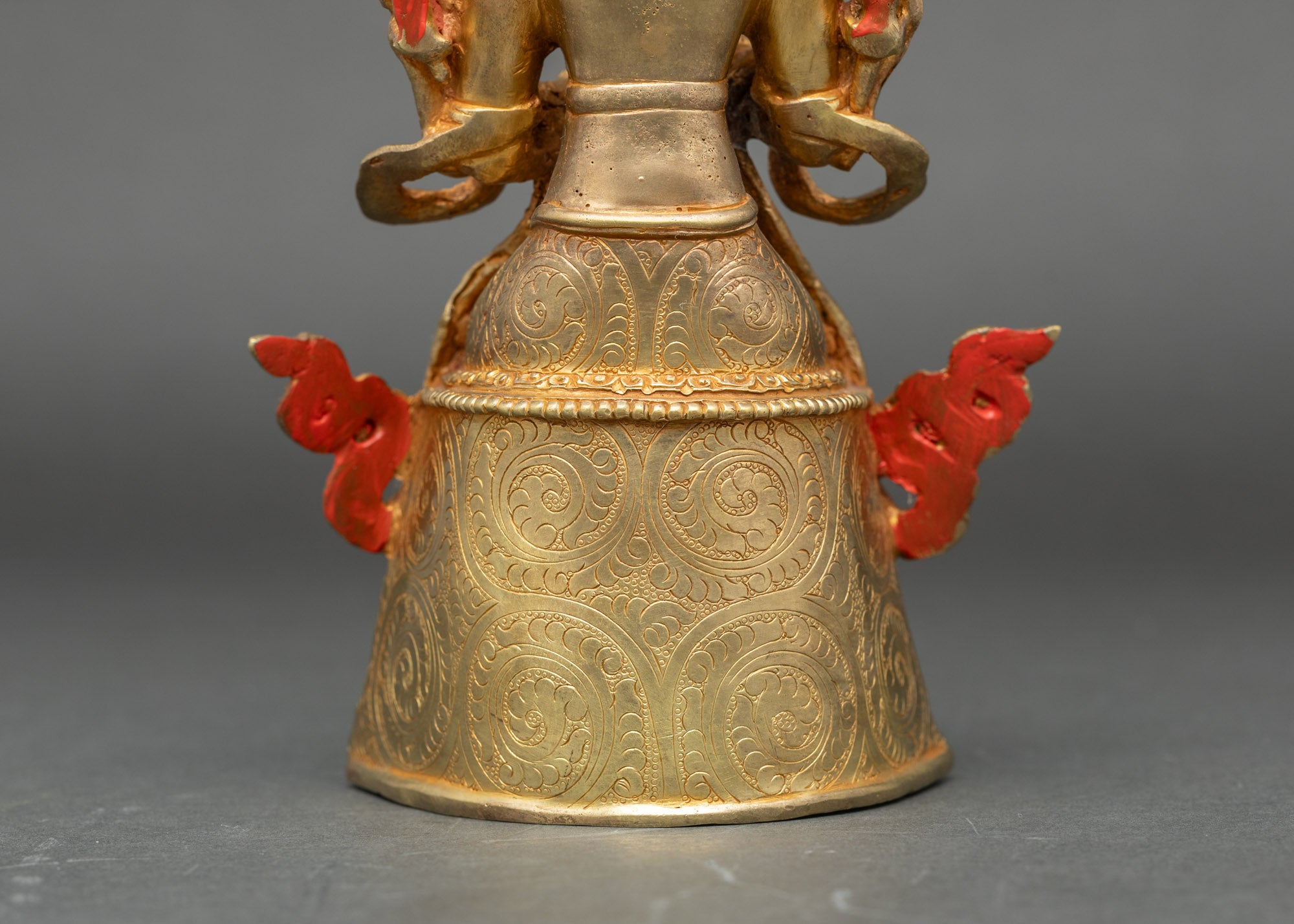 Maitreya Buddha – Serene 24k Gold Gilded Tibetan Sculpture