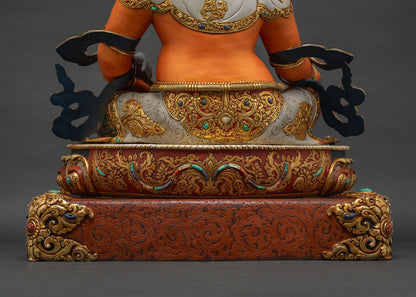 Vibrant Dzambhala Statue | The Guardian of Wealth and Fortune