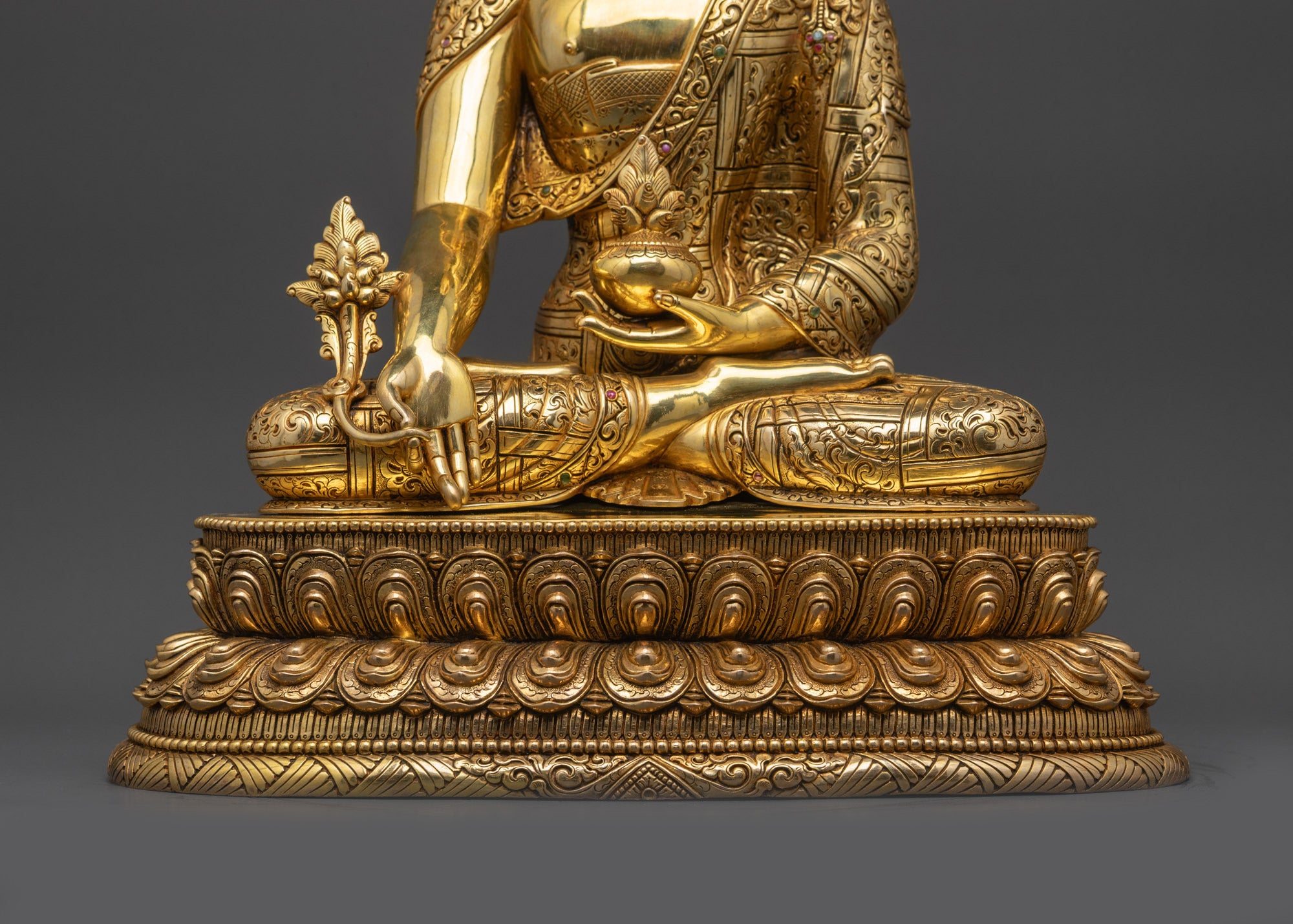 Premium Healing Medicine Buddha Statue | Handcrafted Nepalese Artwork