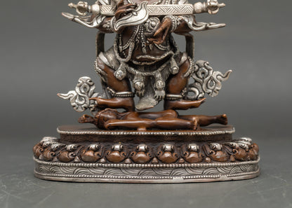 Wrathful Deity Sakya Mahakala Statue for Protection and Strenght
