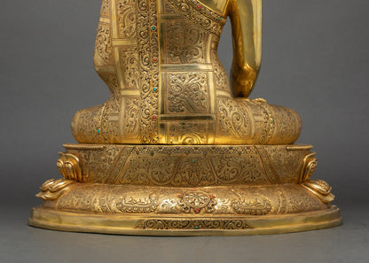 Shakyamuni Buddha Statue | Peaceful Altar Sculpture from Nepal