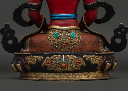 Multicolor Amitayus Statue | Buddha of Long Life and Wisdom