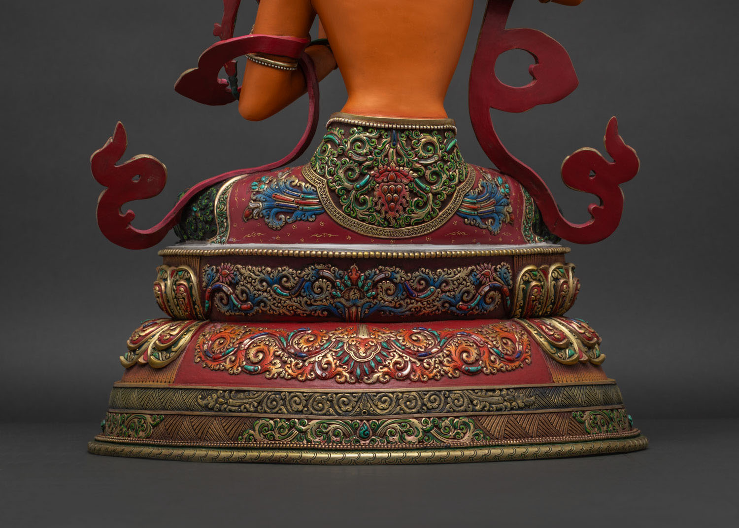 Hand-Painted Manjushri Statue in Lalitasana – Bodhisattva of Wisdom