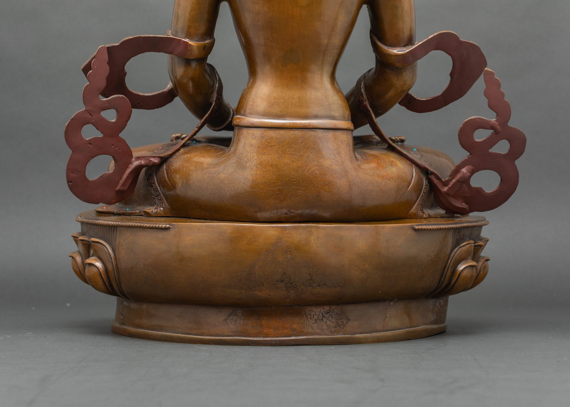 Amitayus Altar sculpture | Lost-Wax Handcrafted Himalayan Statue