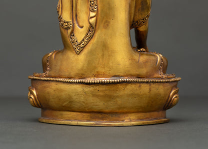 Shakyamuni Buddha Statue | Antique Newari Craftsmanship