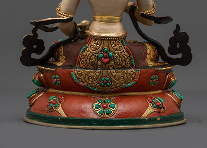 Purification Deity Vajrasattva Statue | Coloured Traditional Artwork