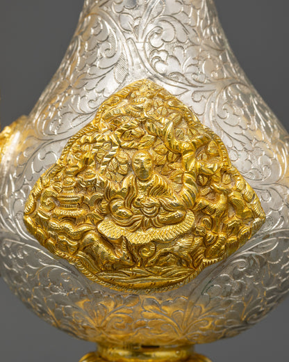 Handmade Tea pot Set | Gold & Silver-Plated Copper Ritual Vessels