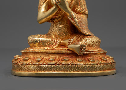 Handcrafted Copper Nagarjuna Statue | Mahasiddha Buddha from Nepal