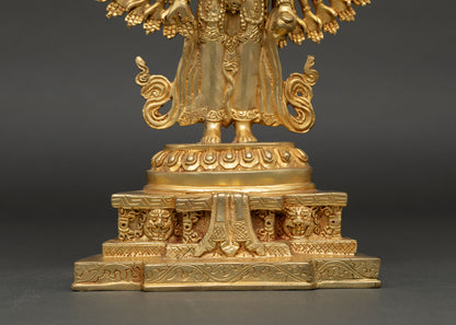 Thousand-Armed Chenrezig Statue | Buddhist Art from Nepal