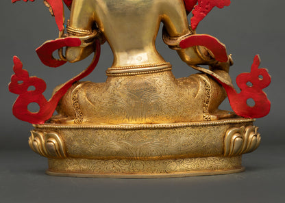 Green Tara Statue | Hand-Carved Meditation & Spiritual Decor
