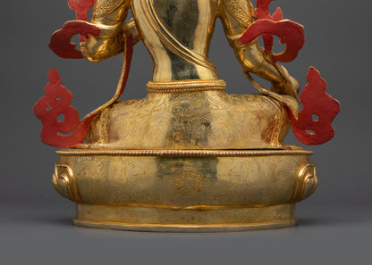 Buddhist Green Tara Statue | Artisan-Crafted Nepalese Meditation Idol