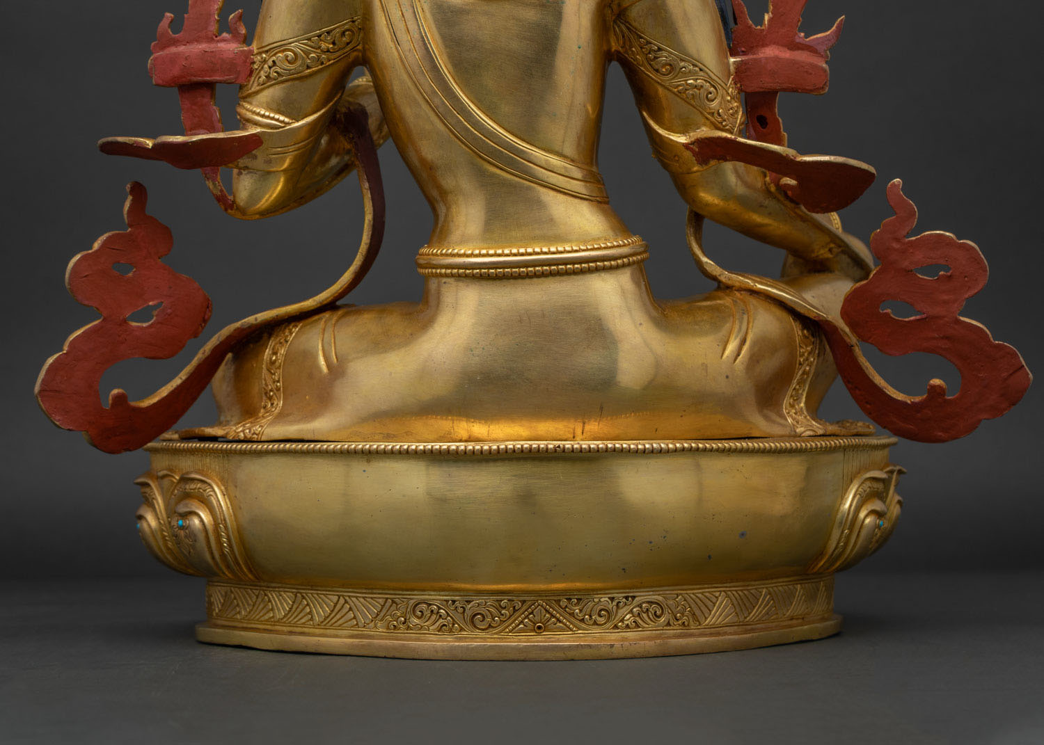 Sacred Green Tara Statue | Traditional Newari Buddhist Artwork