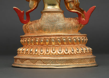 Mother Green Tara Statue | Authentic Nepal Buddhist Art