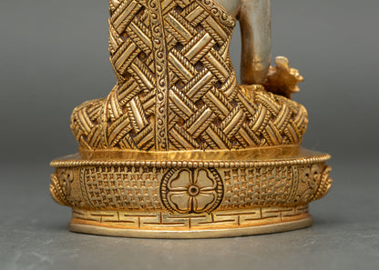 Medicine Buddha Statue – Handcrafted Tibetan Deity of Healing