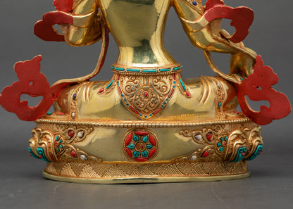 Green Tara Sculpture | Swift Liberator from Fear & Suffering