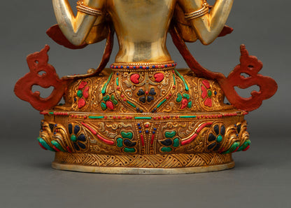 Chenrezig Statue | Nepalese Artisan-Crafted Artwork