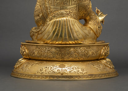 Exquisite Guru Rinpoche Sculpture | Authentic Buddhist Art