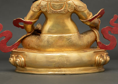 Dzambhala Statue | Traditional Buddhist Altar Art