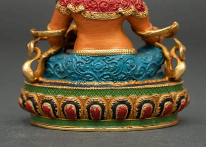 Dzambhala Statue | Handmade Buddhist Wealth Deity Sculpture Nepal