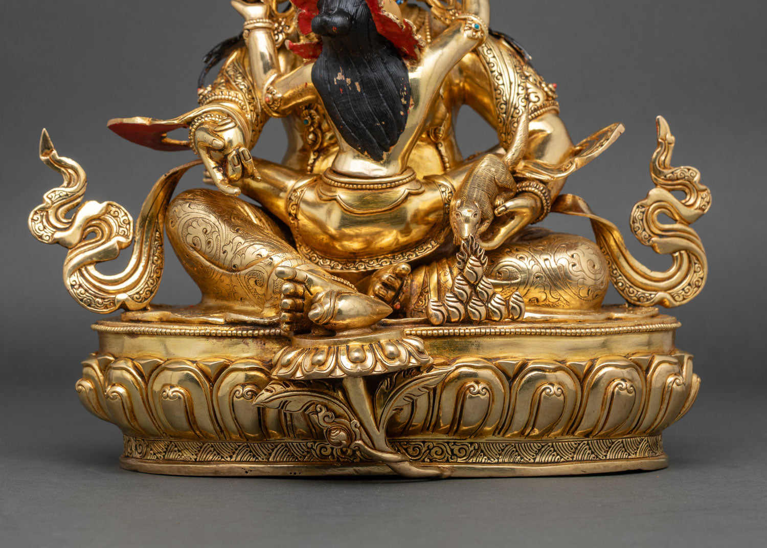 Green Dzambhala Statue | Buddhist Wealth Deity