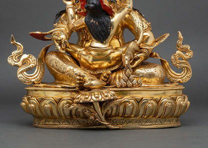 Green Dzambhala Statue | Buddhist Wealth Deity