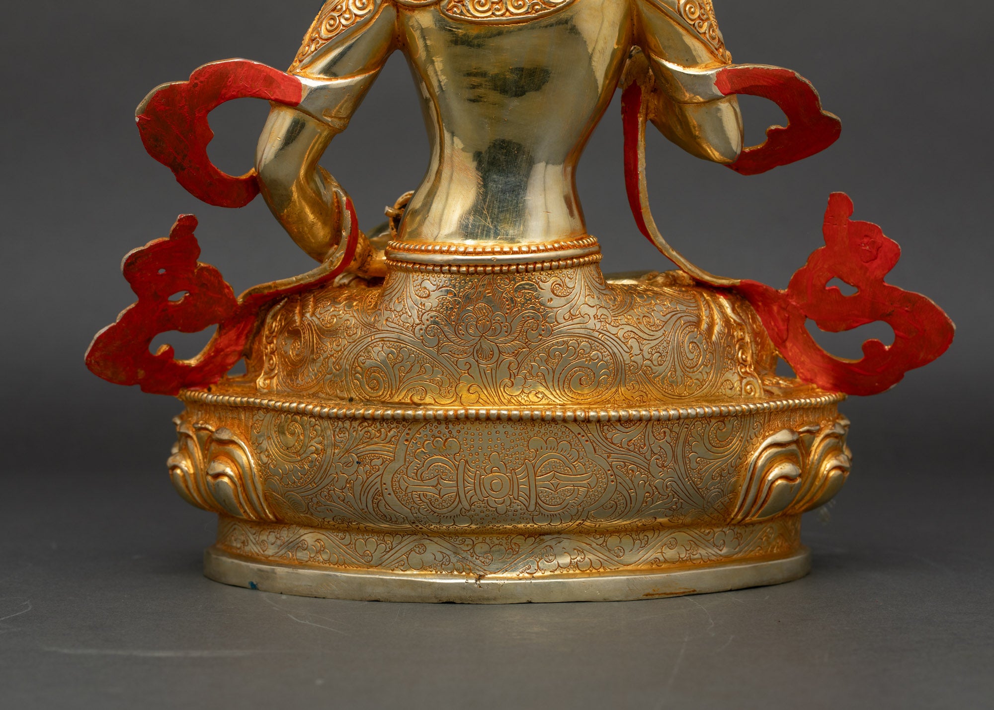 Copper Vajrasattva Statue | Gold-Gilded Deity for Meditation and Prayer
