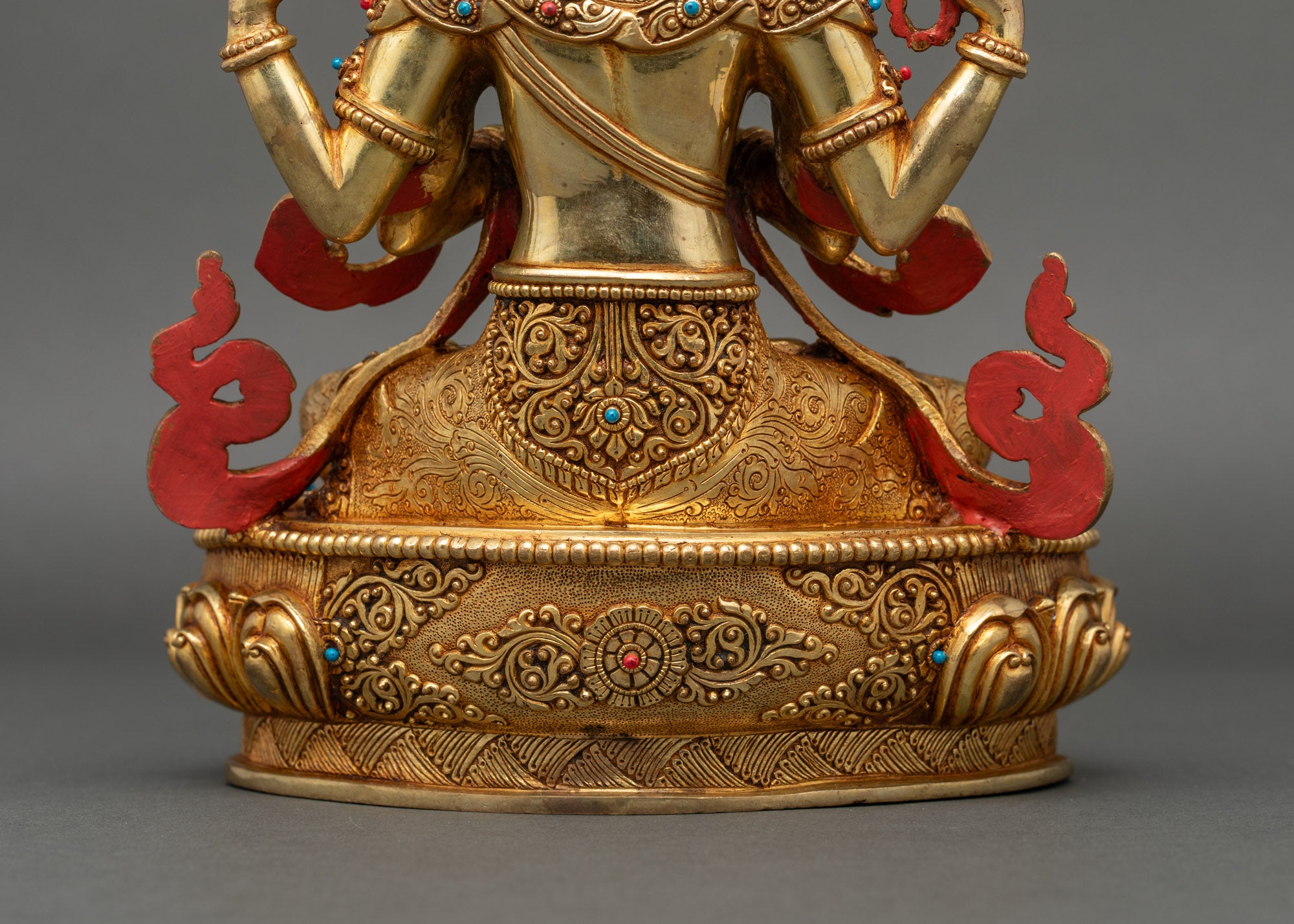 Chenrezig Statue | 24K Gold-Gilded Avalokiteshvara Sculpture