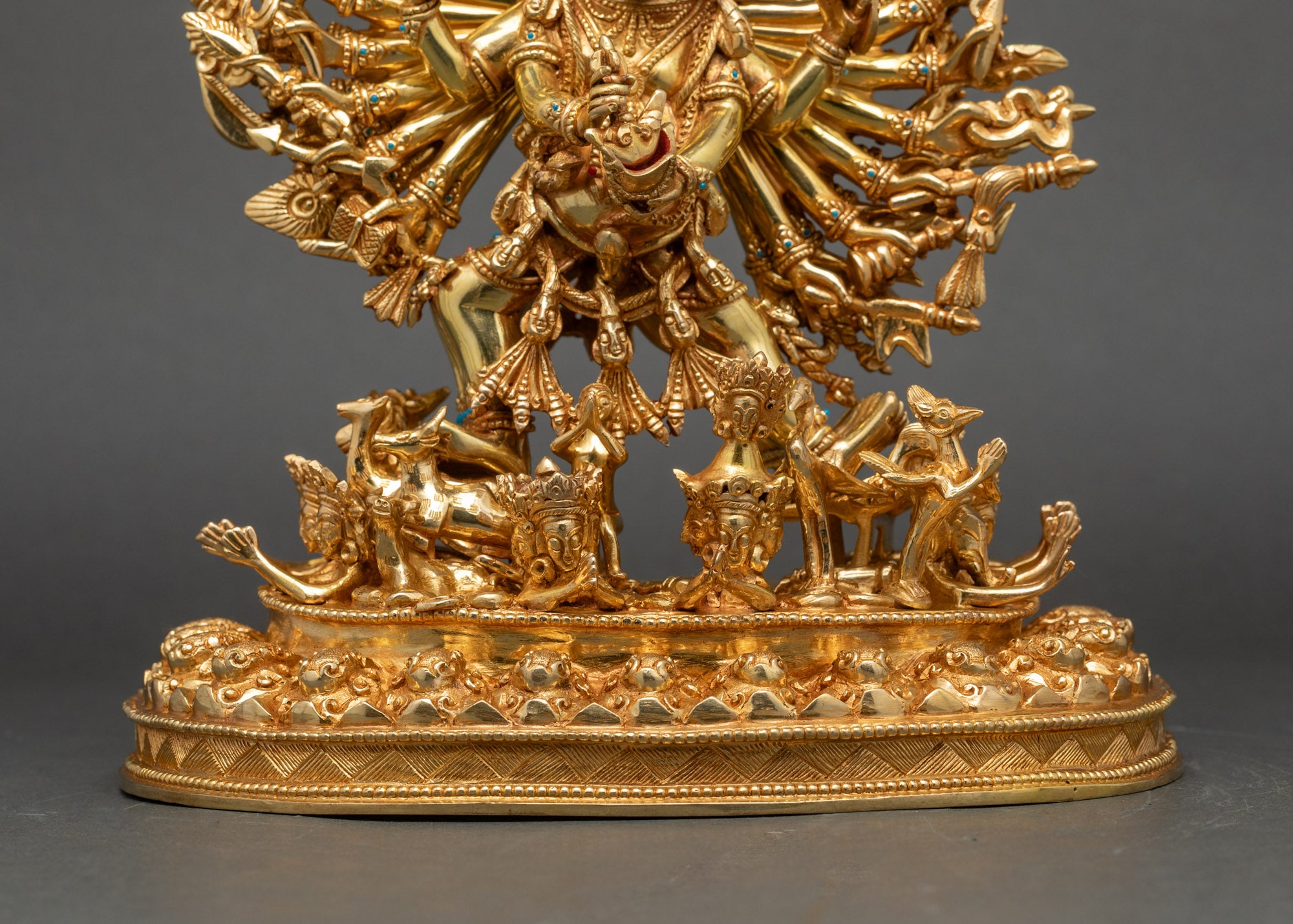 Buddhist Guardian Yamantaka Statue | Traditional Nepalese Artwork