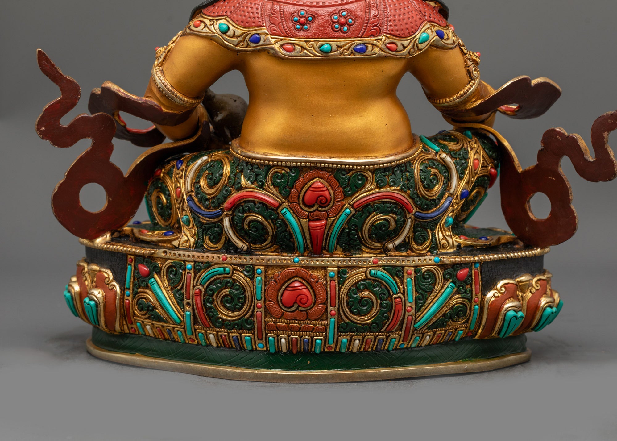Dzambhala Sculpture | Spiritual Nepalese Copper Statue for Blessings