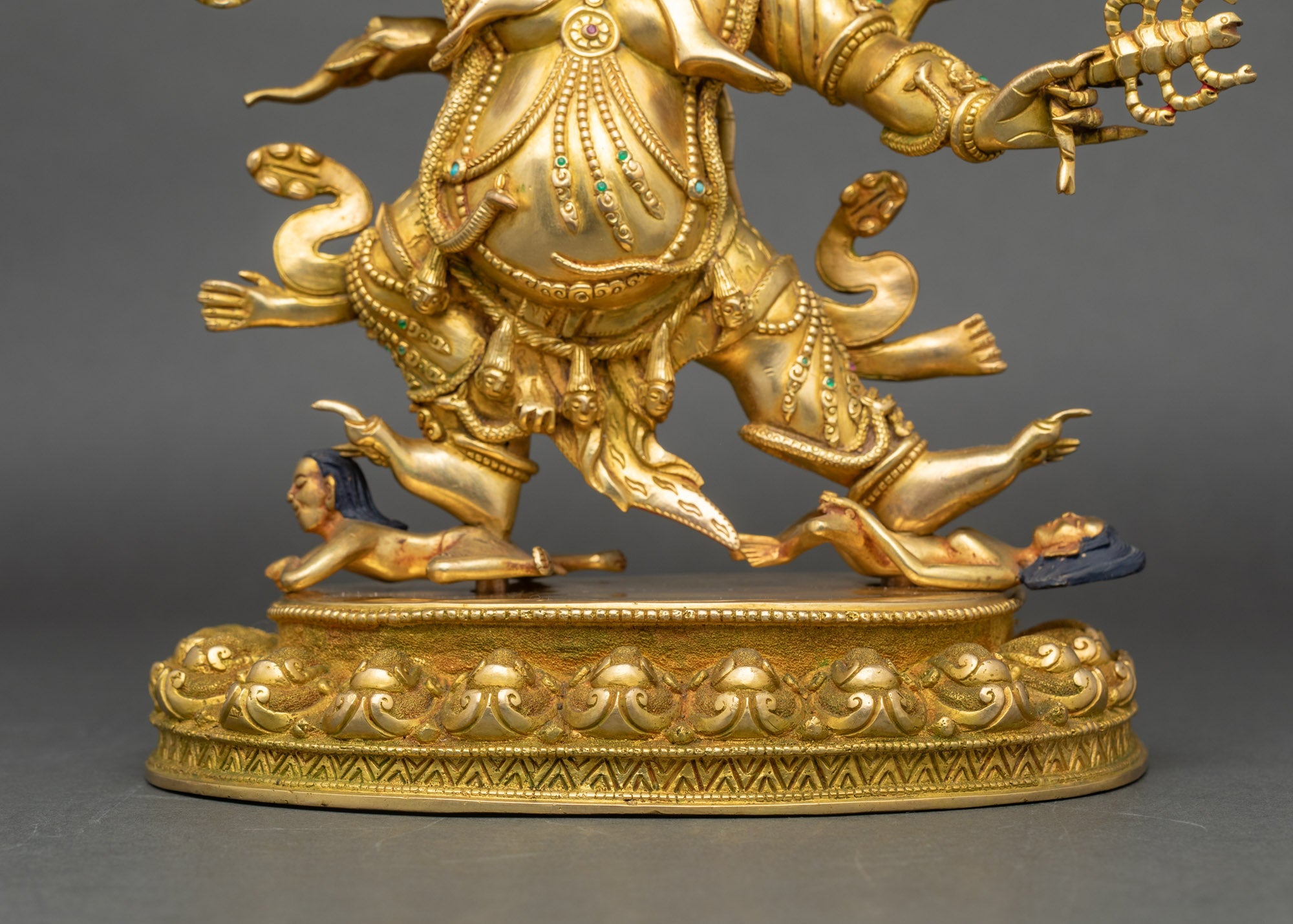 Tibetan Guru Dragpo Statue | Fierce Guardian of Dharma Sculpture