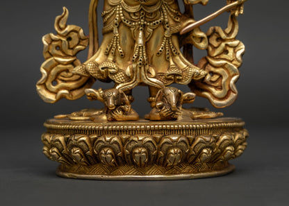 White Mahakala Statue