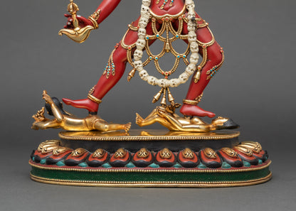 Tantric Vajrayogini Statue | Dakini Sculpture for Chöd Practices