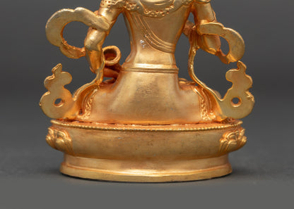 Vajrasattva Statue | Expertly Made Gold Fire-Gilded Buddhist Deity