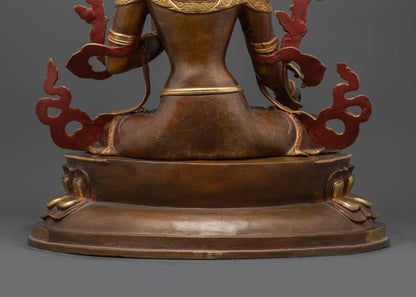 Handcrafted Sapta Lochani White Tara – Tibetan Buddhist Goddess Statue