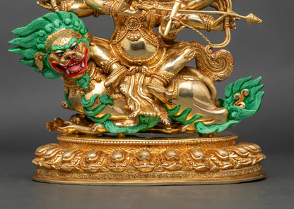 Wrathful Pehar Gyalpo Statue | Tibetan Buddhist Dharma Protector