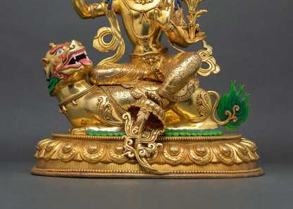 Manjushri Statue | Traditional Buddhist Art from Nepal