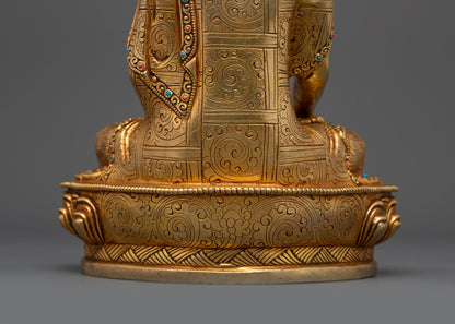 Bodhi Shakyamuni Buddha Sculpture | Ancient Lost-Wax Casted Artwork