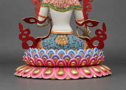 Tibetan White Sita Tara Statue | Buddhist Figurine for Sacred Spaces