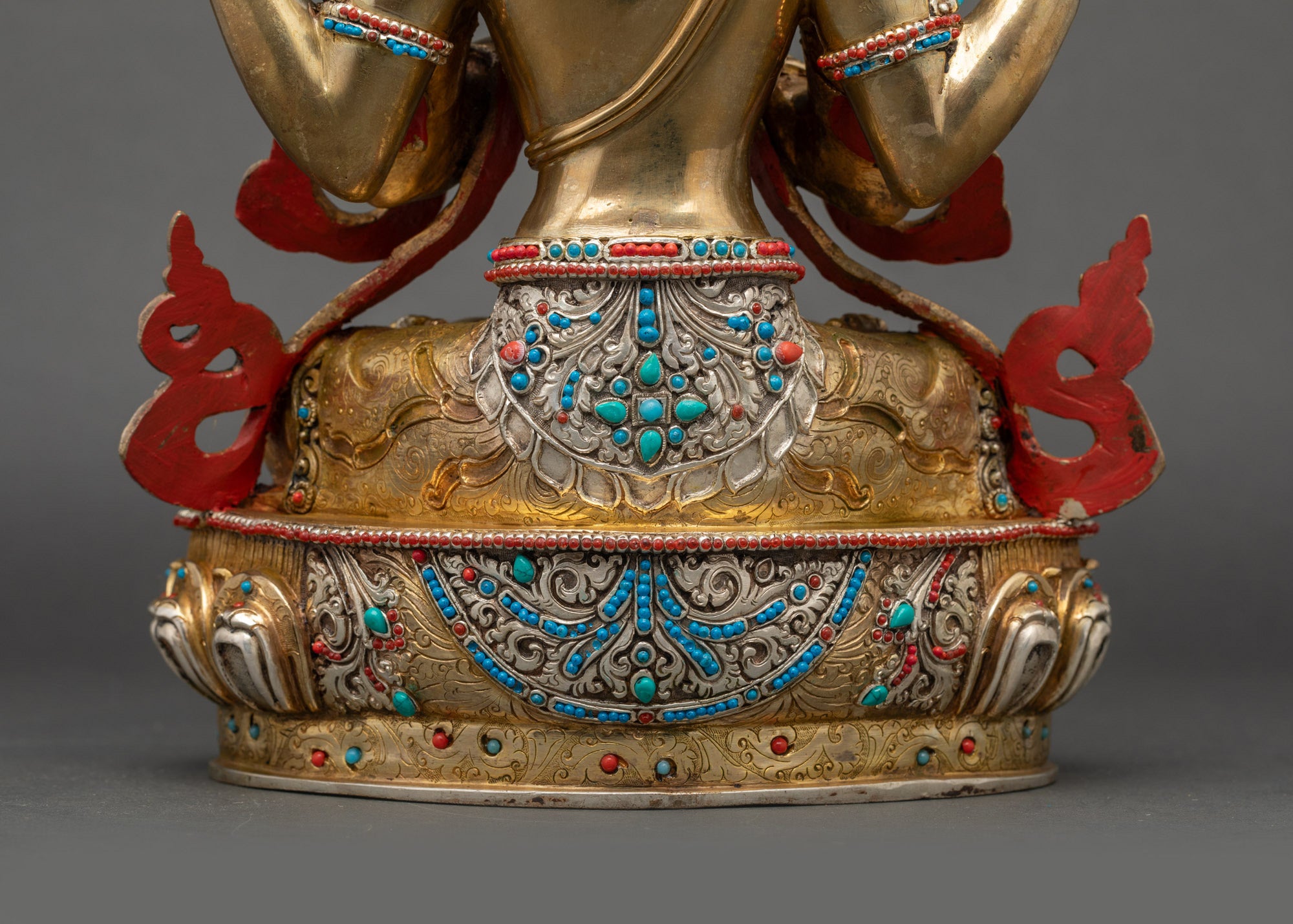 Avalokiteshvara Statue | Four-armed Compassionate Bodhisattva Sculpture