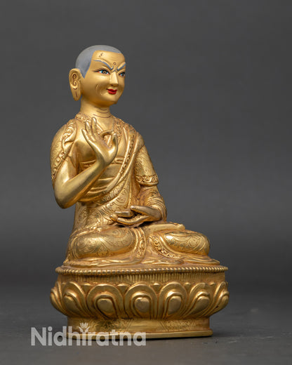 Tsongkhapa Statue Set with Two Disciples | Lost-Wax Craftsmanship
