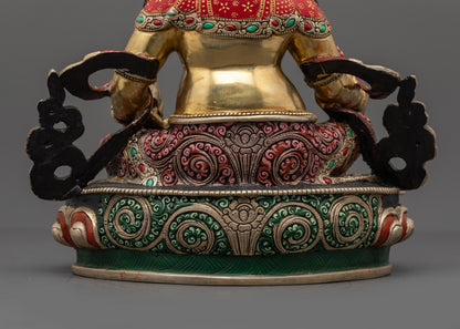 Vajrayana Dzambhala Statue | Traditional Himalayan Buddhist Artwork