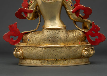 Authentic Green Tara Statue for Meditation & Spiritual Practice