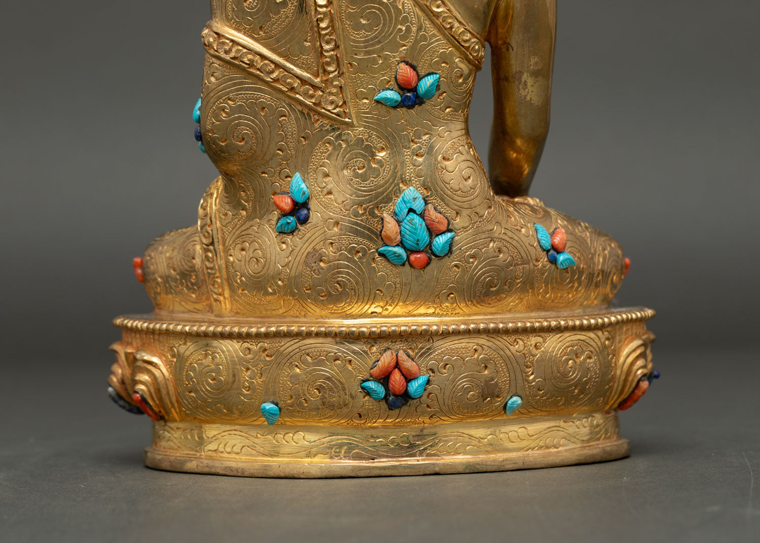 Buddha Shakyamuni Statue | Handmade Gold Gilded Copper Art