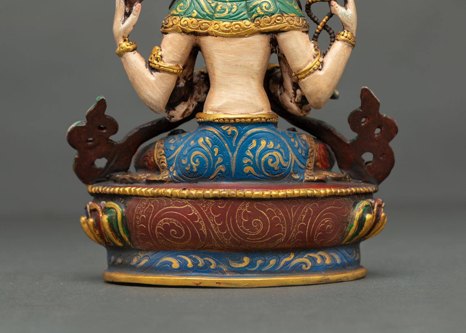 Mini Chenrezig Copper Statue | Bodhisattva of Mercy